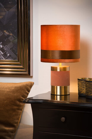 Lucide EXTRAVAGANZA FRIZZLE - Tafellamp - Ø 18 cm - 1xE14 - Bruin Lucide EXTRAVAGANZA FRIZZLE - Tafellamp - Ø 18 cm - 1xE14 - Bruin