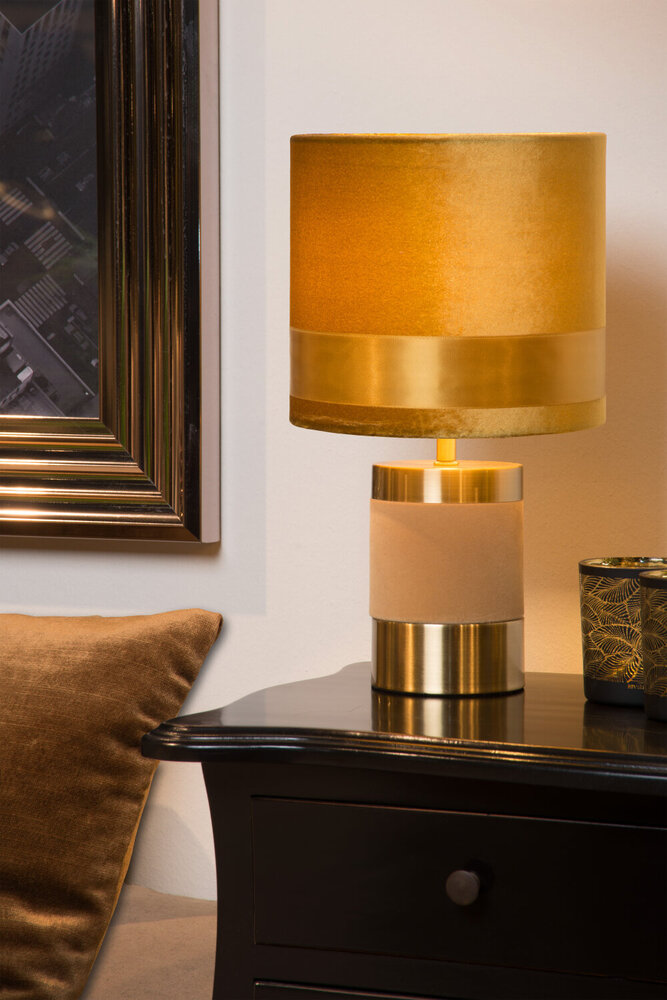 Lucide EXTRAVAGANZA FRIZZLE - Tafellamp - Ø 18 cm - 1xE14 - Geel Lucide EXTRAVAGANZA FRIZZLE - Tafellamp - Ø 18 cm - 1xE14 - Geel