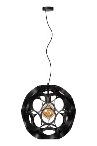 Lucide HANNELORE - Hanglamp - Ø 40 cm - 1xE27 - Zwart Lucide HANNELORE - Hanglamp - Ø 40 cm - 1xE27 - Zwart