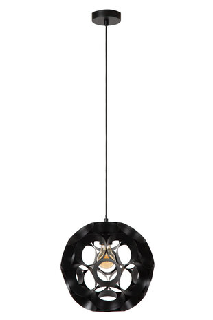 Lucide HANNELORE - Hanglamp - Ø 30 cm - 1xE27 - Zwart Lucide HANNELORE - Hanglamp - Ø 30 cm - 1xE27 - Zwart
