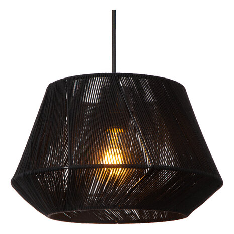 Lucide JESSICA - Hanglamp - Ø 35,5 cm - 3xE27 - Zwart Lucide JESSICA - Hanglamp - Ø 35,5 cm - 3xE27 - Zwart