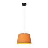 Lucide WOOLLY - Hanglamp - Ø 28 cm - 1xE27 - Okergeel Lucide WOOLLY - Hanglamp - Ø 28 cm - 1xE27 - Okergeel