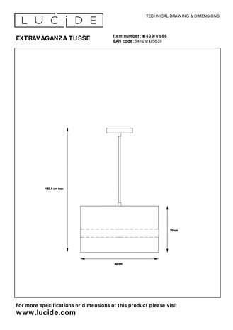 Lucide EXTRAVAGANZA TUSSE - Hanglamp - Ø 30 cm - 1xE27 - Roze Lucide EXTRAVAGANZA TUSSE - Hanglamp - Ø 30 cm - 1xE27 - Roze