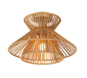 Lucide TASMAN - Plafonnière - Ø 32 cm - 1xE27 - Naturel