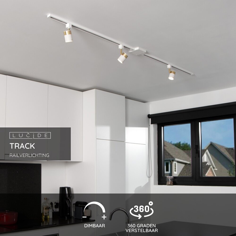 Lucide TRACK FLORIS Railspot - 1-fase Railsysteem / Railverlichting - 1xGU10 - Wit (Uitbreiding) Lucide TRACK FLORIS Railspot - 1-fase Railsysteem / Railverlichting - 1xGU10 - Wit (Uitbreiding)
