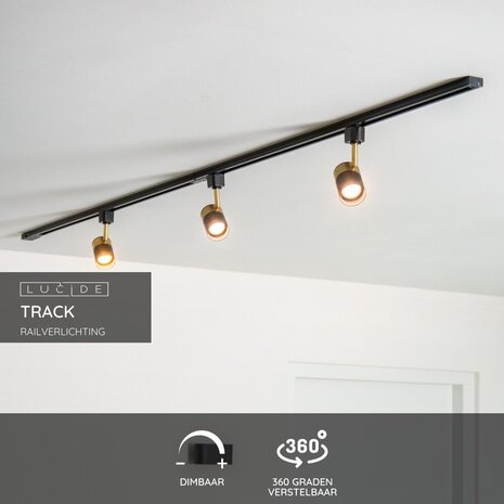 Lucide TRACK FLORIS Railspot - 1-fase Railsysteem / Railverlichting - 1xGU10 - Zwart (Uitbreiding) Lucide TRACK FLORIS Railspot - 1-fase Railsysteem / Railverlichting - 1xGU10 - Zwart (Uitbreiding)