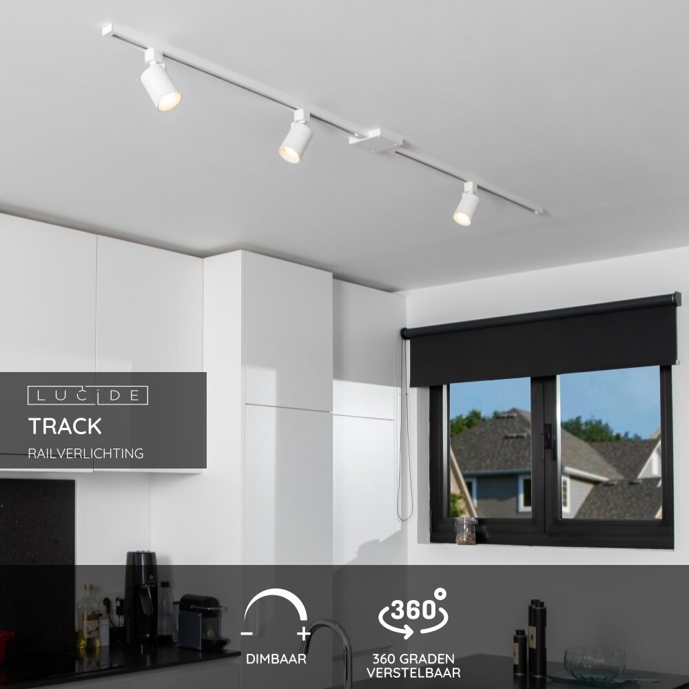 Lucide TRACK NIGEL Railspot - 1-fase Railsysteem / Railverlichting - 1xGU10 - Wit (Uitbreiding) Lucide TRACK NIGEL Railspot - 1-fase Railsysteem / Railverlichting - 1xGU10 - Wit (Uitbreiding)
