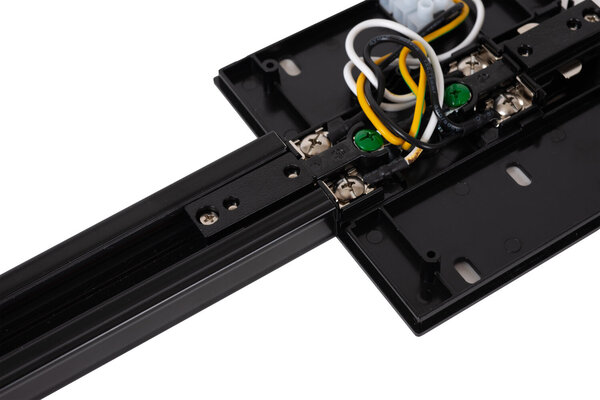 Lucide TRACK Startvoeding - 1-fase Railsysteem / Railverlichting - Enkel/Dubbel - Zwart (Uitbreiding)