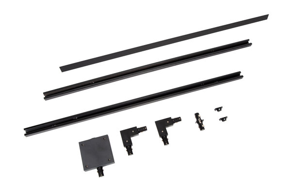 Lucide TRACK Starterset - 1-fase Railsysteem / Railverlichting - 2 meter - Zwart Lucide TRACK Starterset - 1-fase Railsysteem / Railverlichting - 2 meter - Zwart