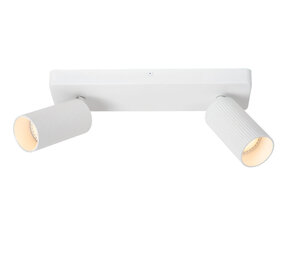 Lucide CLUBS - Plafondspot - 2xGU10 - Wit Lucide CLUBS - Plafondspot - 2xGU10 - Wit