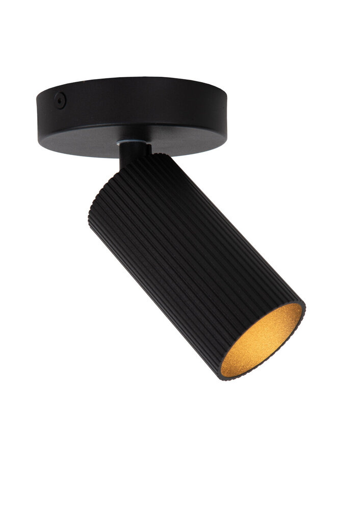 Lucide CLUBS - Plafondspot - 1xGU10 (MR16) - Zwart