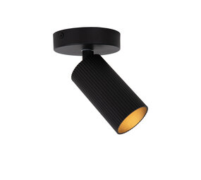 Lucide CLUBS - Plafondspot - 1xGU10 - Zwart Lucide CLUBS - Plafondspot - 1xGU10 - Zwart