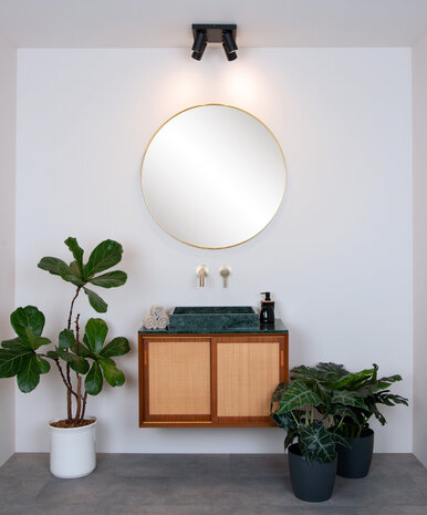 Lucide TAYLOR - Plafondspot Badkamer - LED Dim to warm - GU10 - 4x5W 2200K/3000K - IP44 - Zwart Lucide TAYLOR - Plafondspot Badkamer - LED Dim to warm - GU10 - 4x5W 2200K/3000K - IP44 - Zwart