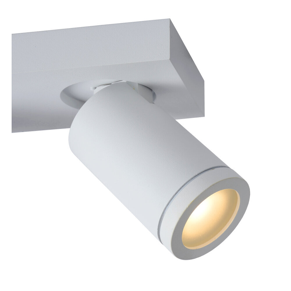 Lucide TAYLOR - Plafondspot Badkamer - LED Dim to warm - GU10 - 2x5W 2200K/3000K - IP44 - Wit