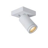 Lucide TAYLOR - Plafondspot Badkamer - LED Dim to warm - GU10 - 1x5W 2200K/3000K - IP44 - Wit