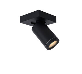 Lucide TAYLOR - Plafondspot Badkamer - LED Dim to warm - GU10 - 1x5W 2200K/3000K - IP44 - Zwart Lucide TAYLOR - Plafondspot Badkamer - LED Dim to warm - GU10 - 1x5W 2200K/3000K - IP44 - Zwart