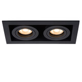 Lucide CHIMNEY - Inbouwspot - 2xGU10 - Zwart Lucide CHIMNEY - Inbouwspot - 2xGU10 - Zwart