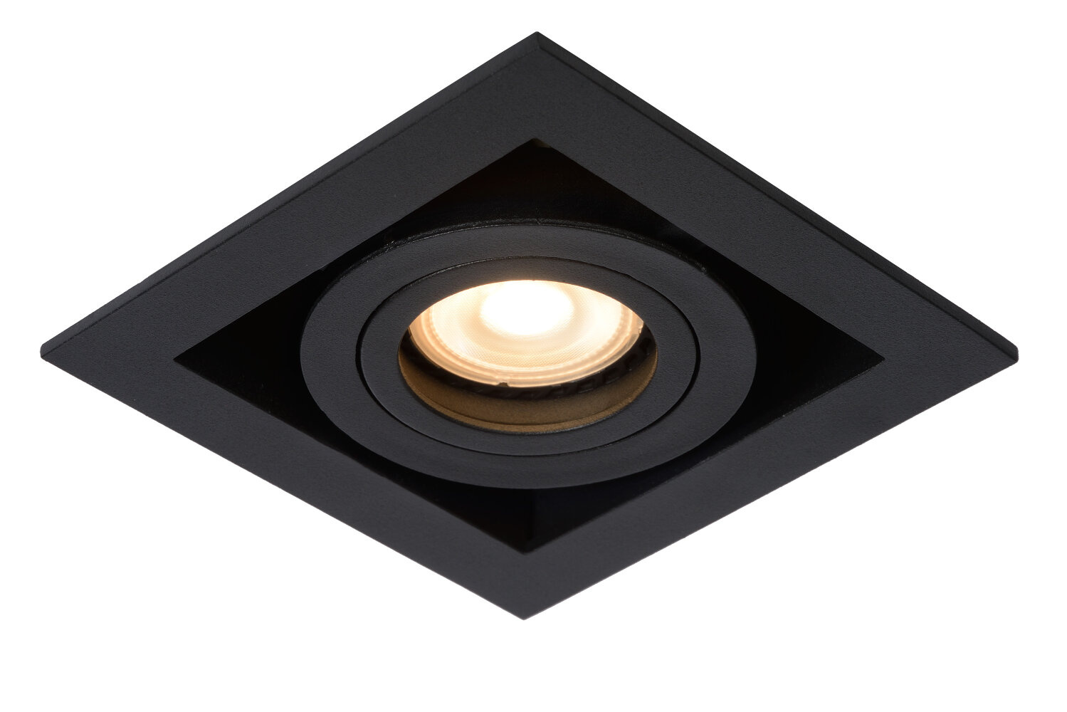 Lucide CHIMNEY - Inbouwspot - 1xGU10 - Zwart