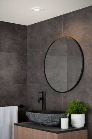 Lucide ZIVA - Inbouwspot Badkamer - 1xGU10 - IP44 - Wit Lucide ZIVA - Inbouwspot Badkamer - 1xGU10 - IP44 - Wit