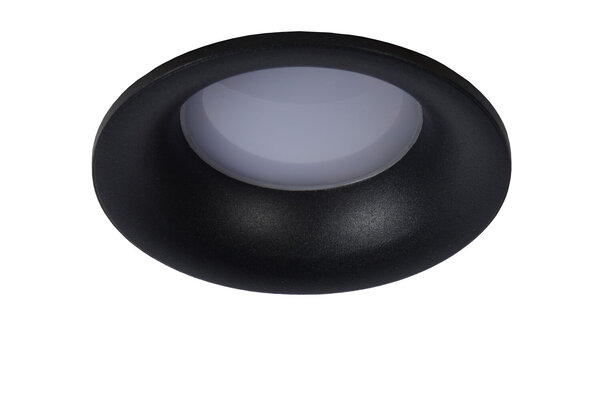 Lucide ZIVA - Inbouwspot Badkamer - Ø 8,4 cm - 1xGU10 - IP44 - Zwart