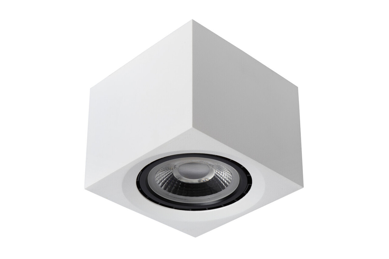 Lucide FEDLER - Plafondspot - LED Dim to warm - GU10 (ES111) - 1x12W 2200K/3000K - Wit