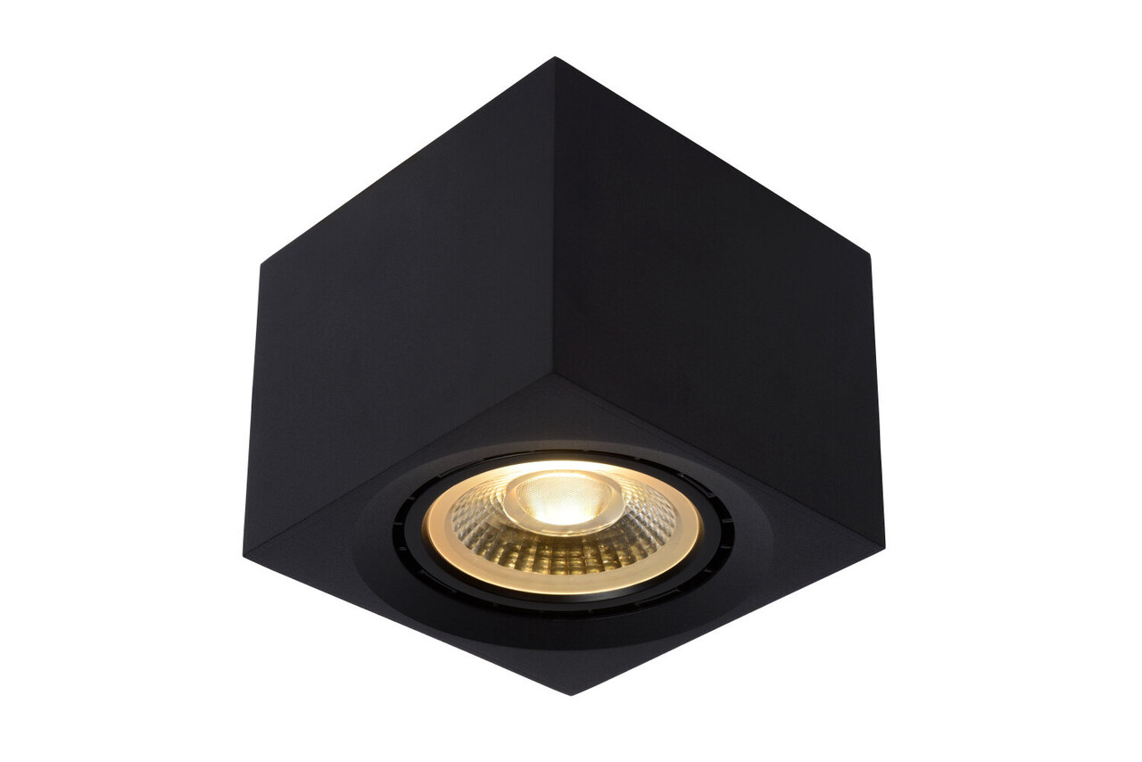 Lucide FEDLER - Plafondspot - LED Dim to warm - GU10 (ES111) - 1x12W 2200K/3000K - Zwart Lucide FEDLER - Plafondspot - LED Dim to warm - GU10 (ES111) - 1x12W 2200K/3000K - Zwart