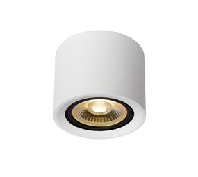 Lucide FEDLER - Plafondspot - Ø 12 cm - LED Dim to warm - GU10 (ES111) - 1x12W 2200K/3000K - Wit