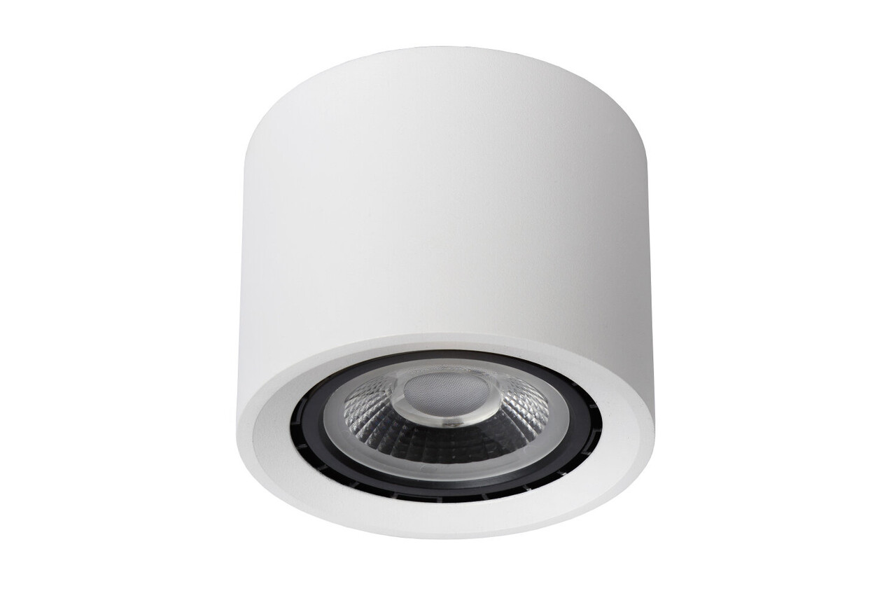 Lucide FEDLER - Plafondspot - Ø 12 cm - LED Dim to warm - GU10 (ES111) - 1x12W 2200K/3000K - Wit