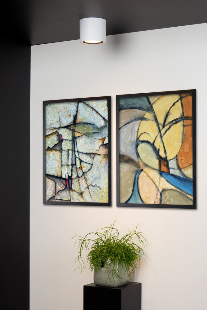 Lucide FEDLER - Plafondspot - Ø 12 cm - LED Dim to warm - GU10 (ES111) - 1x12W 2200K/3000K - Wit