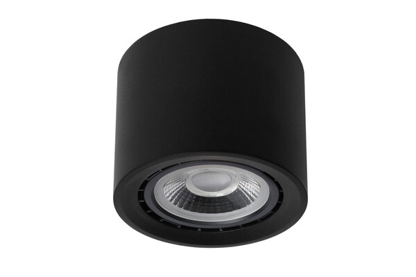 Lucide FEDLER - Plafondspot - Ø 12 cm - LED Dim to warm - GU10 (ES111) - 1x12W 2200K/3000K - Zwart