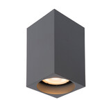 Lucide DELTO - Plafondspot - LED Dim to warm - GU10 - 1x5W 2200K/3000K - Grijs