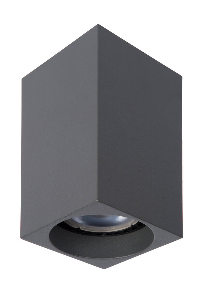 Lucide DELTO - Plafondspot - LED Dim to warm - GU10 - 1x5W 2200K/3000K - Grijs