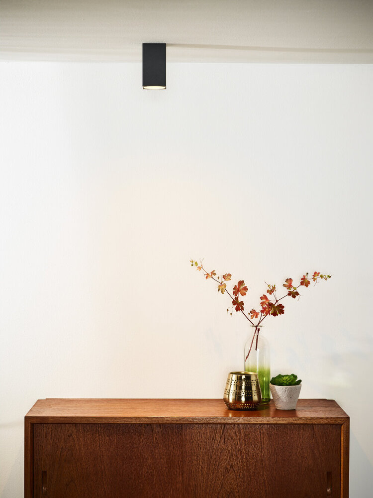 Lucide DELTO - Plafondspot - LED Dim to warm - GU10 - 1x5W 2200K/3000K - Grijs