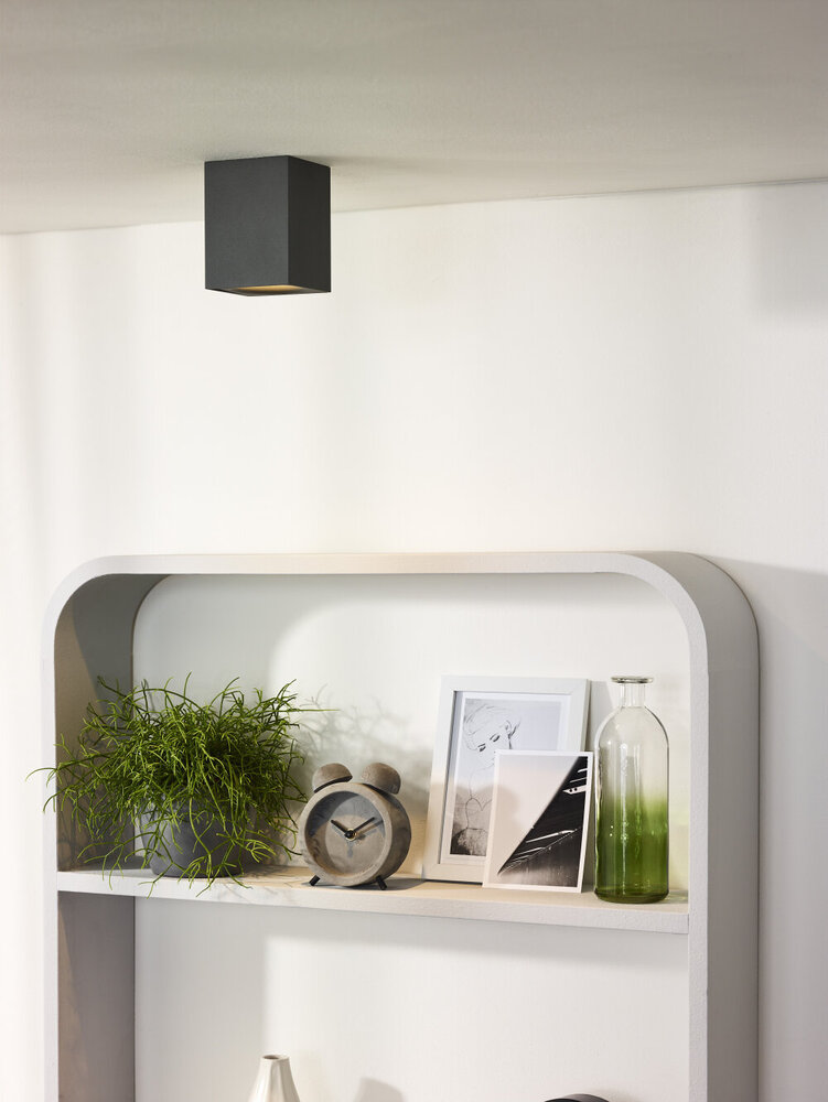 Lucide BENTOO-LED - Plafondspot - LED Dimb. - GU10 - 1x5W 3000K - Grijs Lucide BENTOO-LED - Plafondspot - LED Dimb. - GU10 - 1x5W 3000K - Grijs