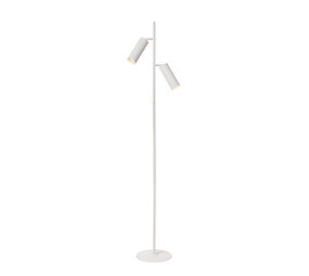 Lucide CLUBS - Vloerlamp - 2xGU10 - Wit Lucide CLUBS - Vloerlamp - 2xGU10 - Wit