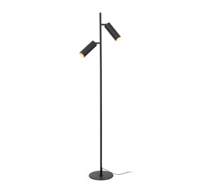 Lucide CLUBS - Vloerlamp - 2xGU10 - Zwart Lucide CLUBS - Vloerlamp - 2xGU10 - Zwart