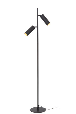 Lucide CLUBS - Vloerlamp - 2xGU10 - Zwart Lucide CLUBS - Vloerlamp - 2xGU10 - Zwart
