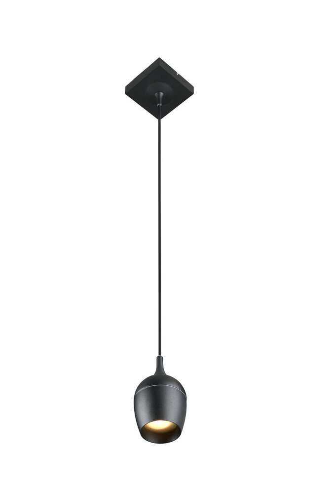 Lucide PRESTON - Hanglamp Badkamer - Ø 10 cm - 1xGU10 - IP44 - Zwart Lucide PRESTON - Hanglamp Badkamer - Ø 10 cm - 1xGU10 - IP44 - Zwart