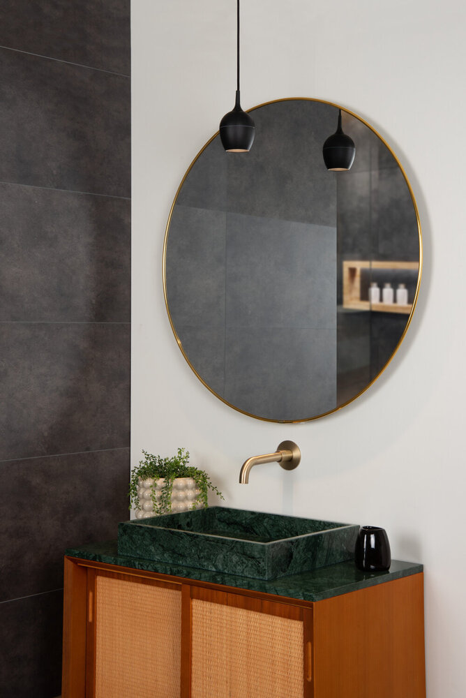 Lucide PRESTON - Hanglamp Badkamer - Ø 10 cm - 1xGU10 - IP44 - Zwart Lucide PRESTON - Hanglamp Badkamer - Ø 10 cm - 1xGU10 - IP44 - Zwart