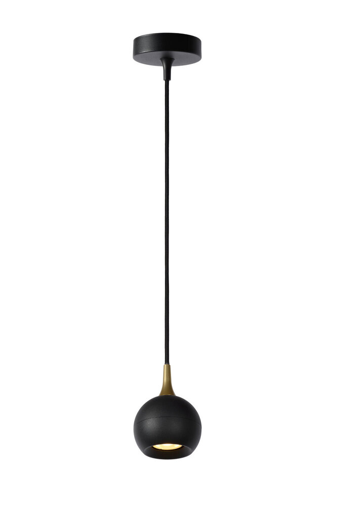 Lucide FAVORI - Hanglamp - Ø 9 cm - 1xGU10 - Zwart Lucide FAVORI - Hanglamp - Ø 9 cm - 1xGU10 - Zwart