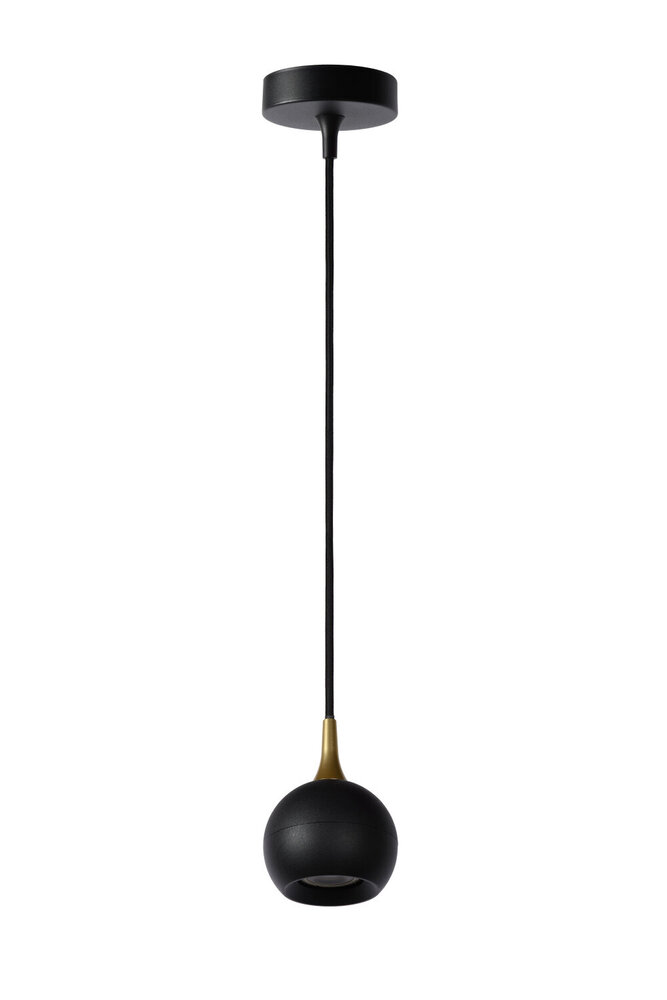 Lucide FAVORI - Hanglamp - Ø 9 cm - 1xGU10 - Zwart Lucide FAVORI - Hanglamp - Ø 9 cm - 1xGU10 - Zwart