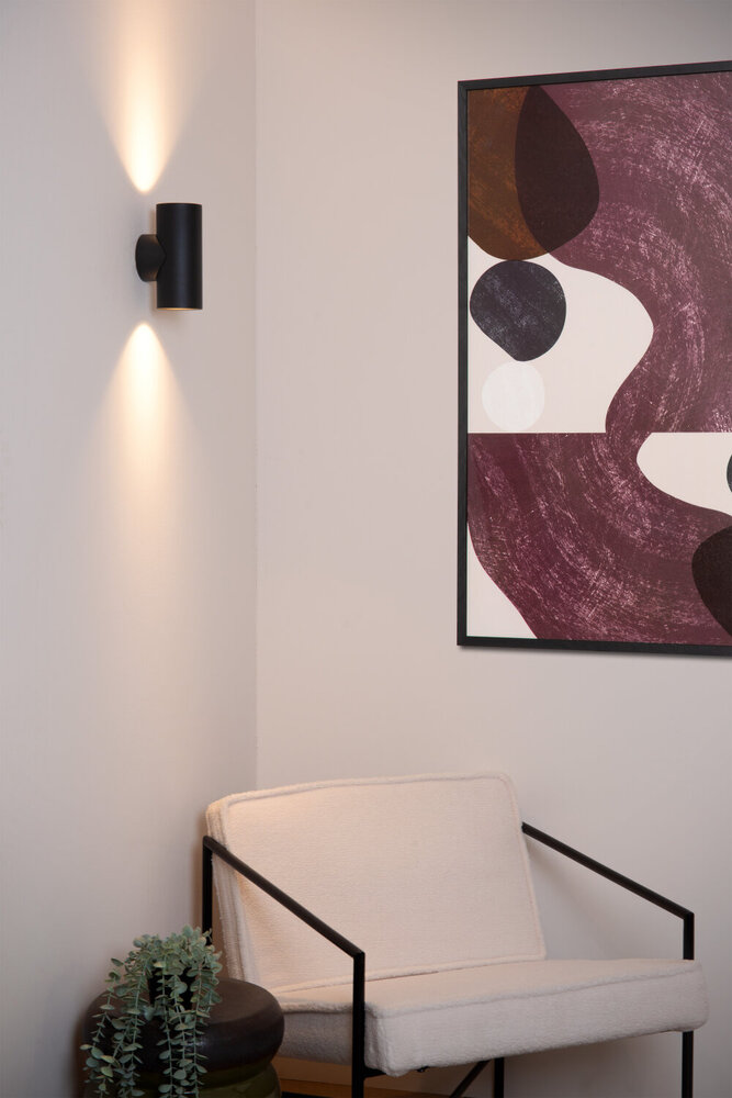 Lucide BONDI - Wandspot / Wandlamp - 2xGU10 (MR16) - Zwart Lucide BONDI - Wandspot / Wandlamp - 2xGU10 (MR16) - Zwart