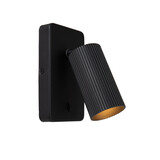 Lucide CLUBS - Bedlamp / Wandlamp - 1xGU10 (MR16) - Zwart