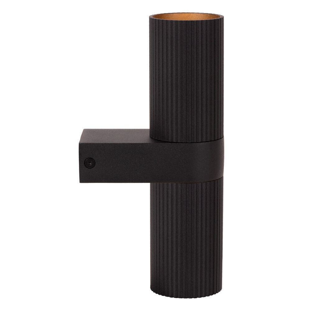 Lucide CLUBS - Wandspot / Wandlamp - 2xGU10 - Zwart Lucide CLUBS - Wandspot / Wandlamp - 2xGU10 - Zwart