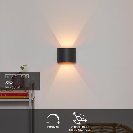 Lucide XIO - Wandlamp - LED Dimb. - G9 - 1x3,5W 2700K - Verstelbare stralingshoek - Grijs Lucide XIO - Wandlamp - LED Dimb. - G9 - 1x3,5W 2700K - Verstelbare stralingshoek - Grijs