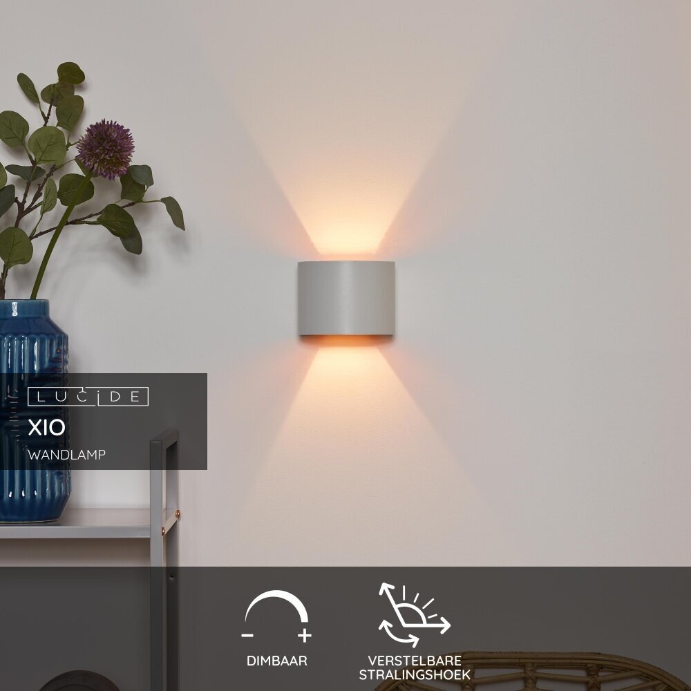 Lucide XIO - Wandlamp - LED Dimb. - G9 - 1x3,5W 2700K - Verstelbare stralingshoek - Wit