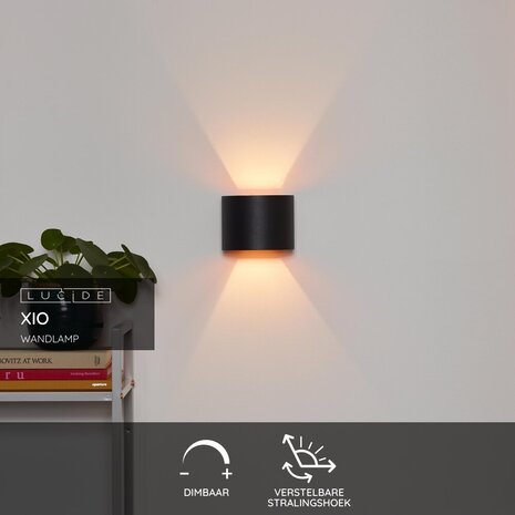 Lucide XIO - Wandlamp - LED Dimb. - G9 - 1x3,5W 2700K - Verstelbare stralingshoek - Zwart Lucide XIO - Wandlamp - LED Dimb. - G9 - 1x3,5W 2700K - Verstelbare stralingshoek - Zwart