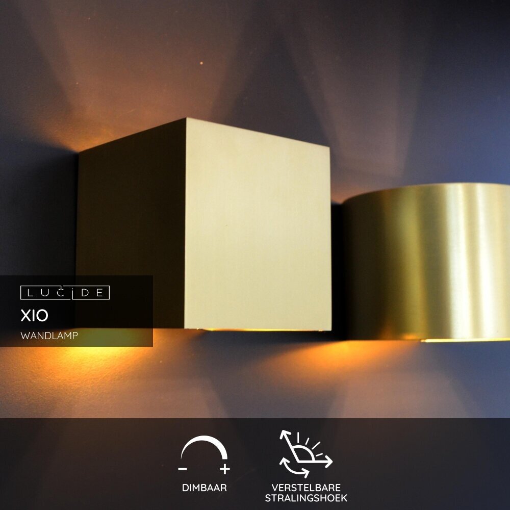Lucide XIO - Wandlamp - LED Dimb. - G9 - 1x3,5W 2700K - Verstelbare stralingshoek - Mat Goud / Messing Lucide XIO - Wandlamp - LED Dimb. - G9 - 1x3,5W 2700K - Verstelbare stralingshoek - Mat Goud / Messing