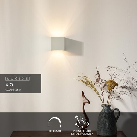 Lucide XIO - Wandlamp - LED Dimb. - G9 - 1x4W 2700K - Verstelbare stralingshoek - Wit Lucide XIO - Wandlamp - LED Dimb. - G9 - 1x4W 2700K - Verstelbare stralingshoek - Wit