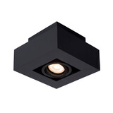 Lucide XIRAX - Plafondspot - LED Dim to warm - GU10 - 1x5W 2200K/3000K - Zwart